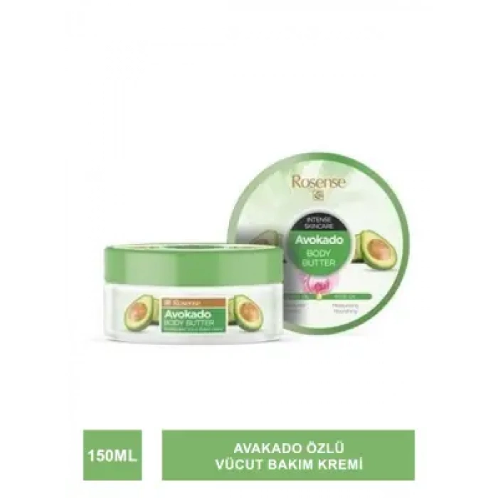 Rosense Avokado Body Butter - Nemlendirici Vücut Bakım Kremi - 150 ml
