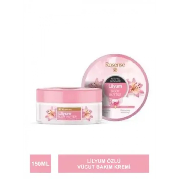 Rosense Lilyum Body Butter - Nemlendirici Vücut Bakım Kremi - 150 ml