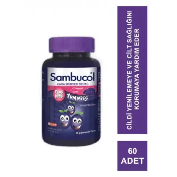Sambucol Plus Kids Yummies Gıda Takviyesi 60 Adet