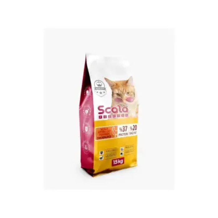 Scala Premium Kitten Chicken Cat Food 37/20 15 Kg