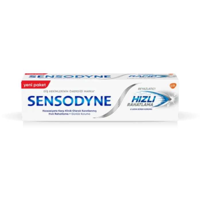 Sensodyne Hızlı Rahatlama Beyazlatıcı Diş Macunu 75ml