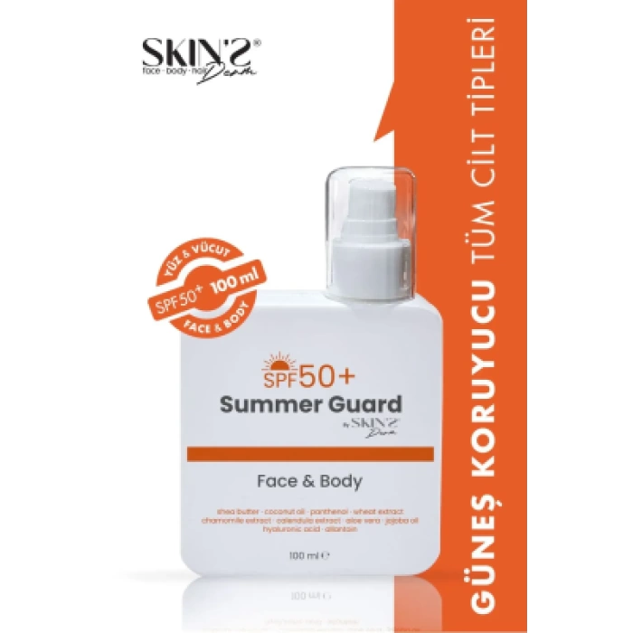 Skins Derm Summer Guard Spf50+ Face & Body Güneş Kremi 100 ml