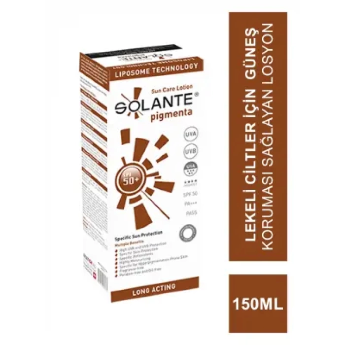 Solante Pigmenta SPF 50+ Güneş Koruyucu 150 ml Güneş Losyonu