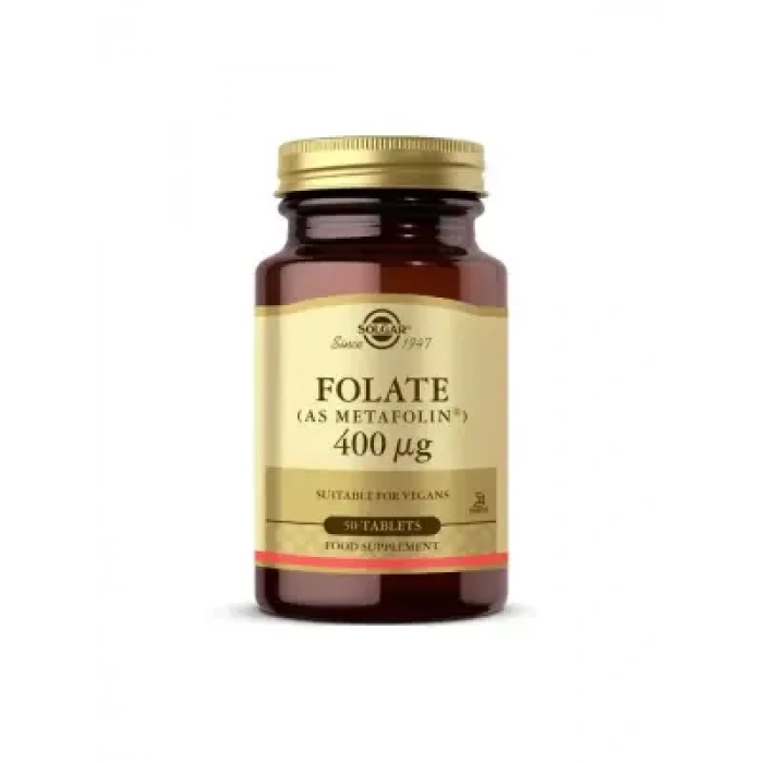 Solgar Folate (Metafolin) 400 mcg 50 Tablet