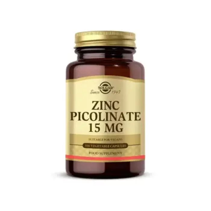 Solgar Zinc Picolinate 15 mg 100 Bitkisel Kapsül