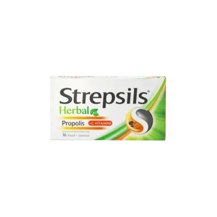 Strepsils Herbal Propolis+C Vitamini 16 Pastil