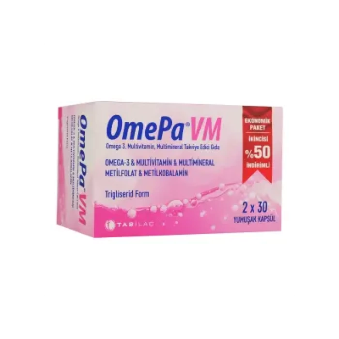 Tab İlaç OmePa VM 2x30 Kapsül | Ekonomik Paket