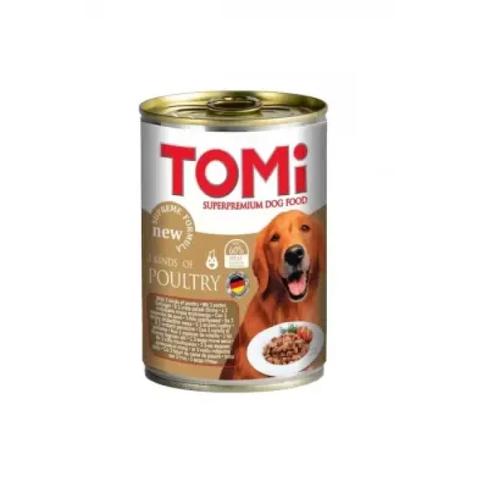 Tomi Üç Çeşit Kanat Etli Köpek Konservesi 400 Gr