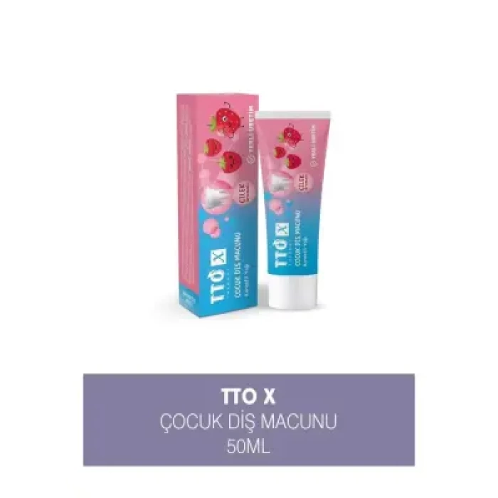 TTO X Çocuk Çilek Diş Macunu 50ml