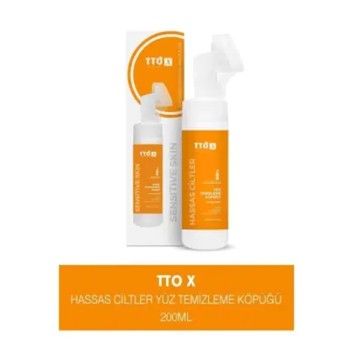 TTO X Hassas Ciltlere Özel Aplikatörlü Yüz Temizleme Köpüğü 200ml
