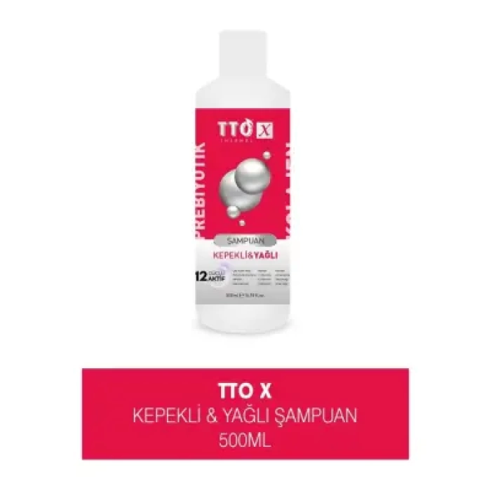 TTO X Kolajen ve Prebiyotik Kepekli & Yağlı Saçlar Şampuan 500ml