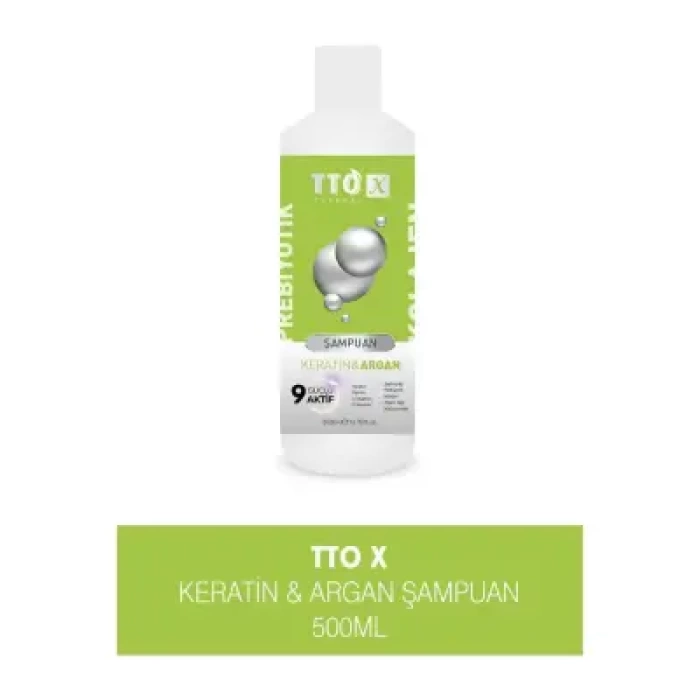 TTO X Kolajen ve Prebiyotik Keratin & Argan Şampuan 500ml