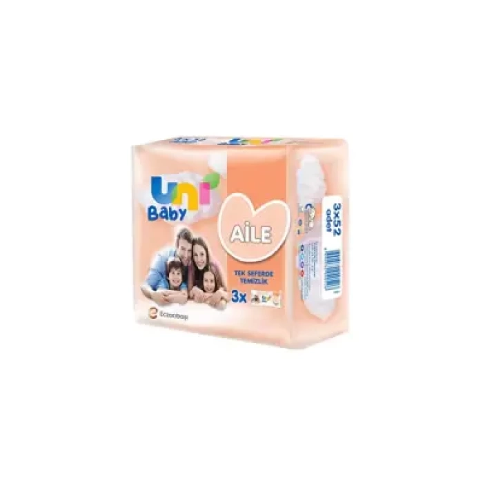 Uni Baby Aile Islak Mendil 3x52 Adet