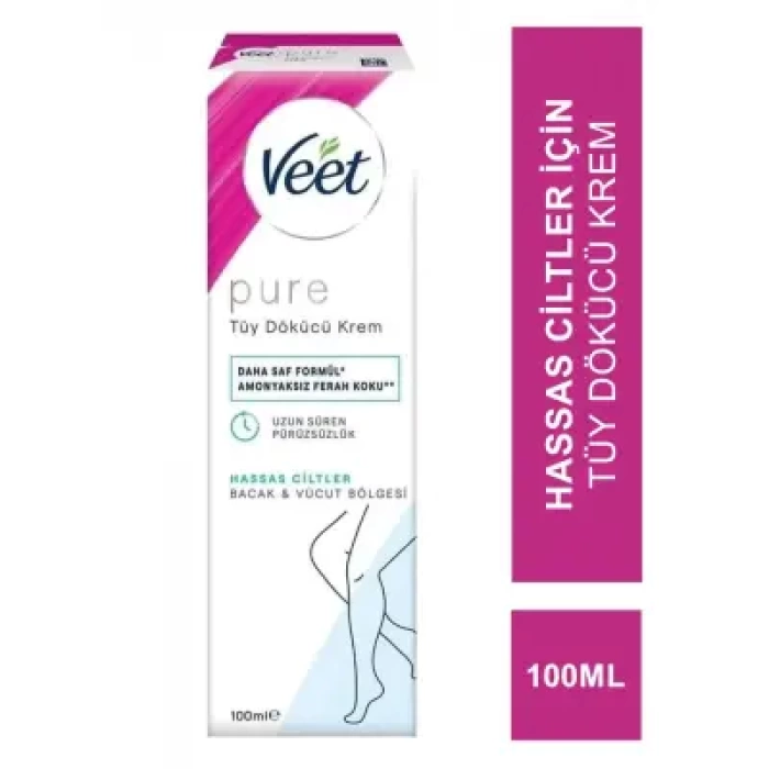 Veet Pure Tüy Dökücü Krem Hassas Ciltler İçin 100 ml