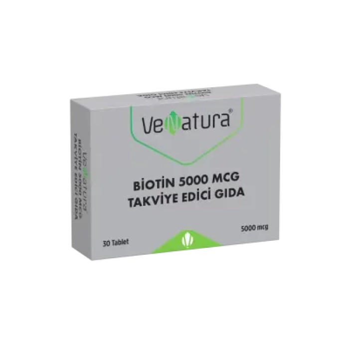 VeNatura Biotin 5000 mcg Takviye Edici Gıda 30 Tablet