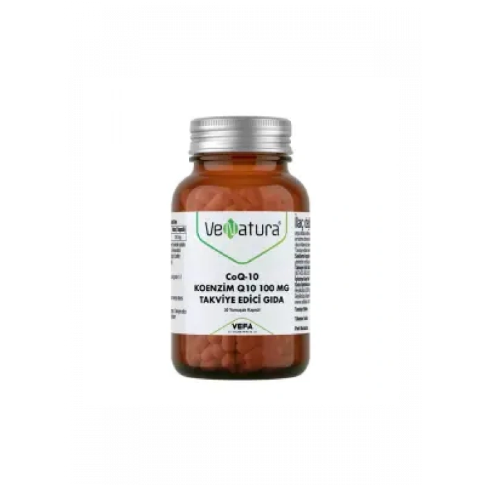 Venatura CoQ-10 Koenzim Q10 100 mg Takviye Edici Gıda 30 Kapsül