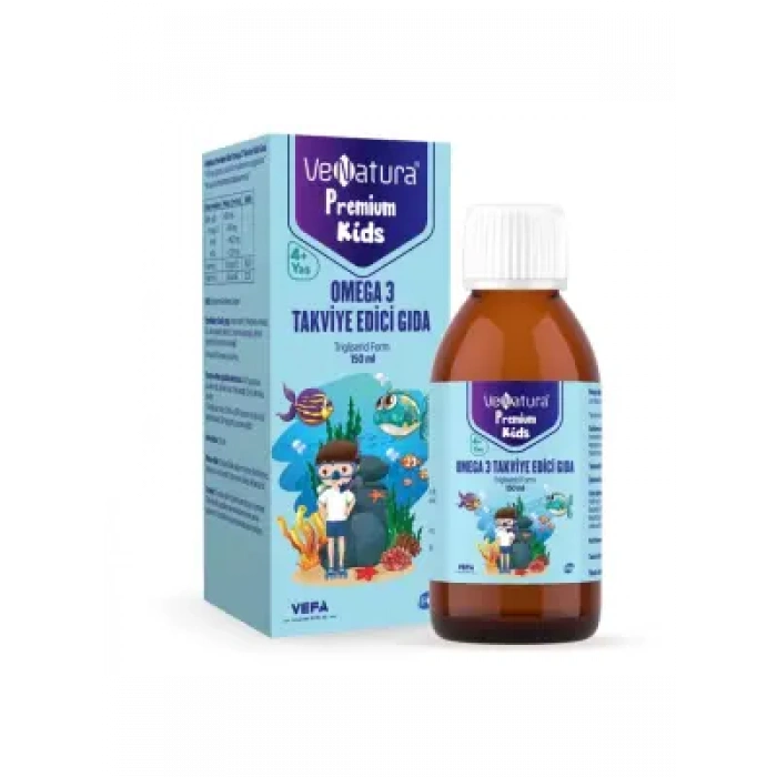 VeNatura Kids Premium Omega 3 Takviye Edici Gıda 150 ml
