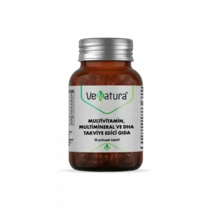 VeNatura Multivitamin, Multimineral ve DHA Takviye Edici Gıda 30 Kapsül