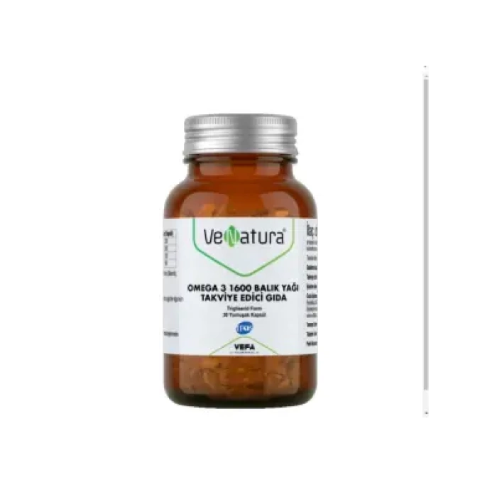 VeNatura Omega 3 1600 Balık Yağı 30 Yumuşak Kapsül