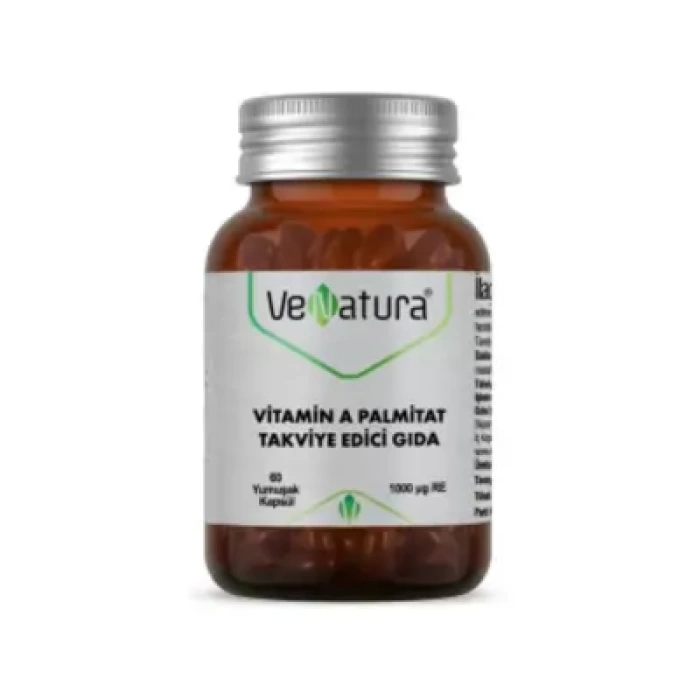 VeNatura Vitamin A Palmitat Takviye Edici Gıda 60 Yumuşak Kapsül