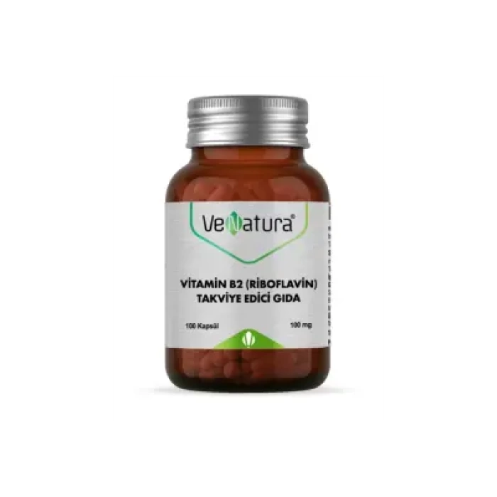 VeNatura Vitamin B2 -Riboflavin- Takviye Edici Gıda 100 kapsül