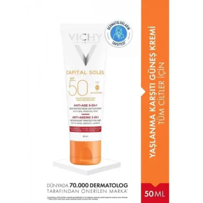 Vichy Capital Soleil Anti-Aging 3-IN-1 SPF 50 50 ml