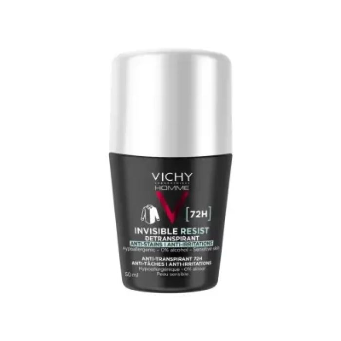 Vichy Deo Homme İnvisible Resist İz ve Terleme Karşıtı 72 Saat Etkinlik Kadın Roll On 50 ml