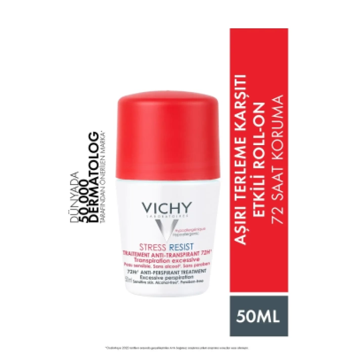 Vichy Deo Stress Resist YoğunTerleme Karşıtı Deodorant Roll-On 72 Saat 50ml