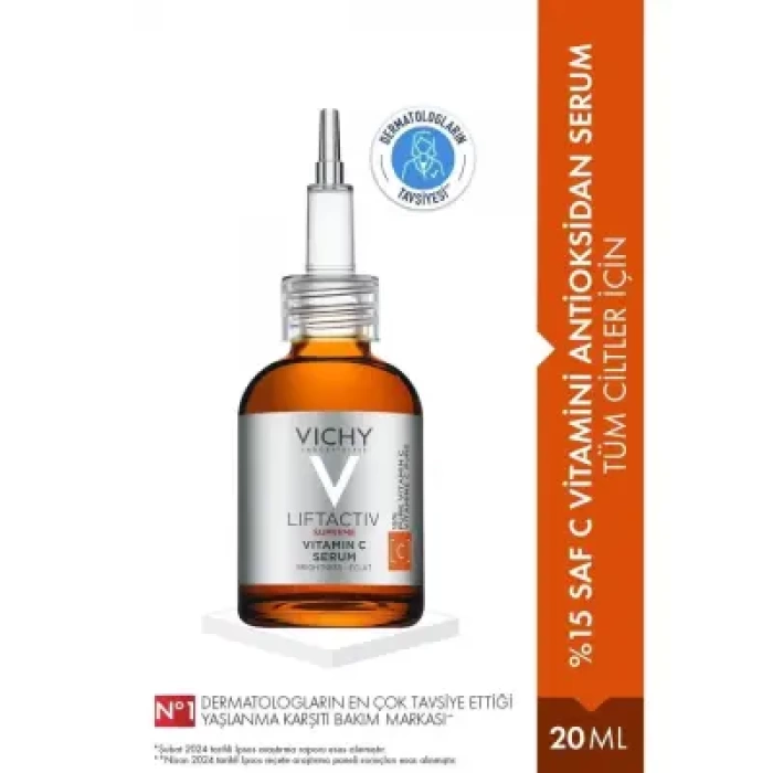 Vichy Liftactiv Supreme Vitamin C Serum - Saf C Vitamini Aydınlatıcı Antioksidan Serum 20 ml