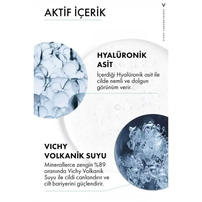 Vichy Mineral 89 Nemlendirici Cilt Serumu Hyalüronik Asit ve Termal Su ile Cilde Güç ve Nem Veren Bakım