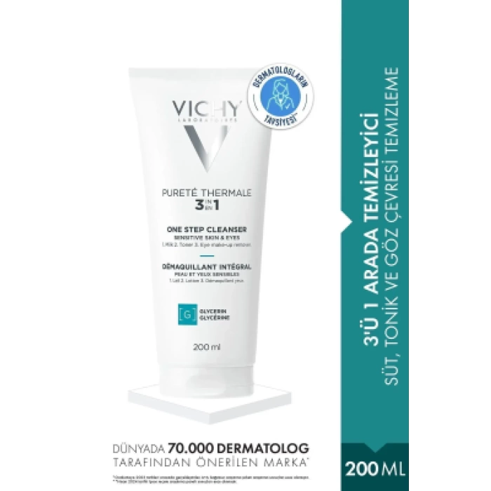 Vichy Purete Thermale 3in1 Cleanser 200 ml - Yüz Temizleyici