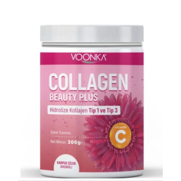 Voonka Collagen Beauty Plus - Karpuz Çilek Aromalı - 300gr