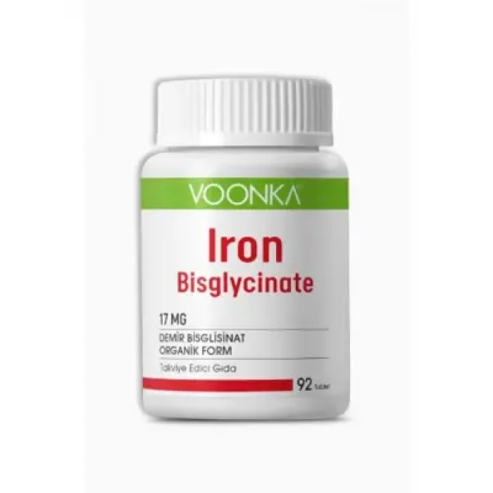 Voonka Iron Bisglycinate Demir 92 Kapsül