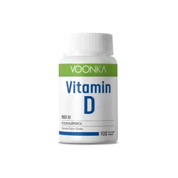 Voonka Vitamin D İçeren Takviye Edici Gıda 102 Kapsül