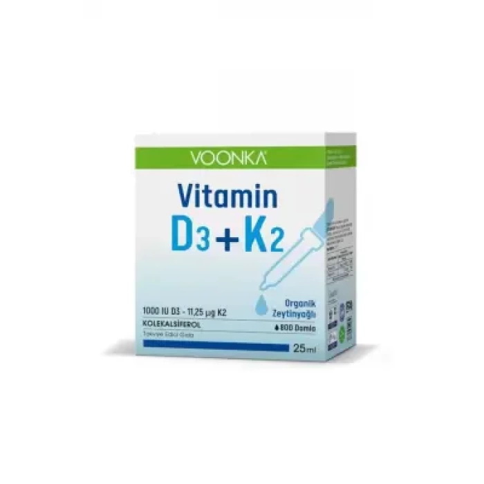 Voonka Vitamin D3+K2 Damla 25 ml
