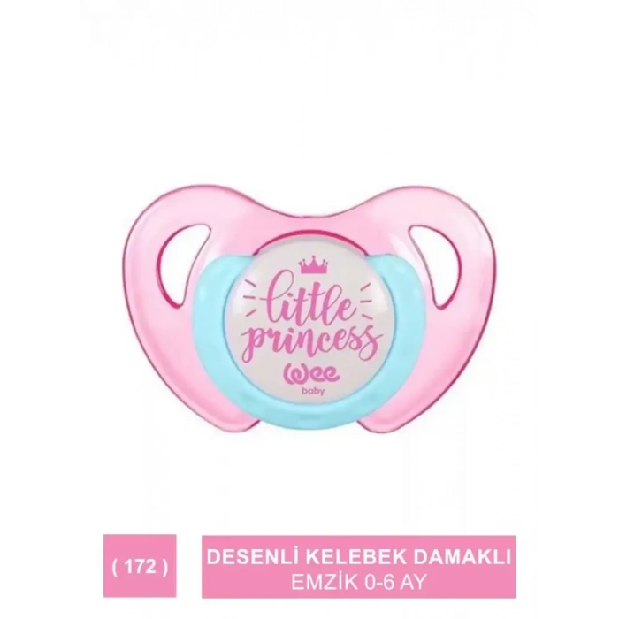 Wee Baby Desenli Kelebek Damaklı Emzik 0-6 Ay - 172 -