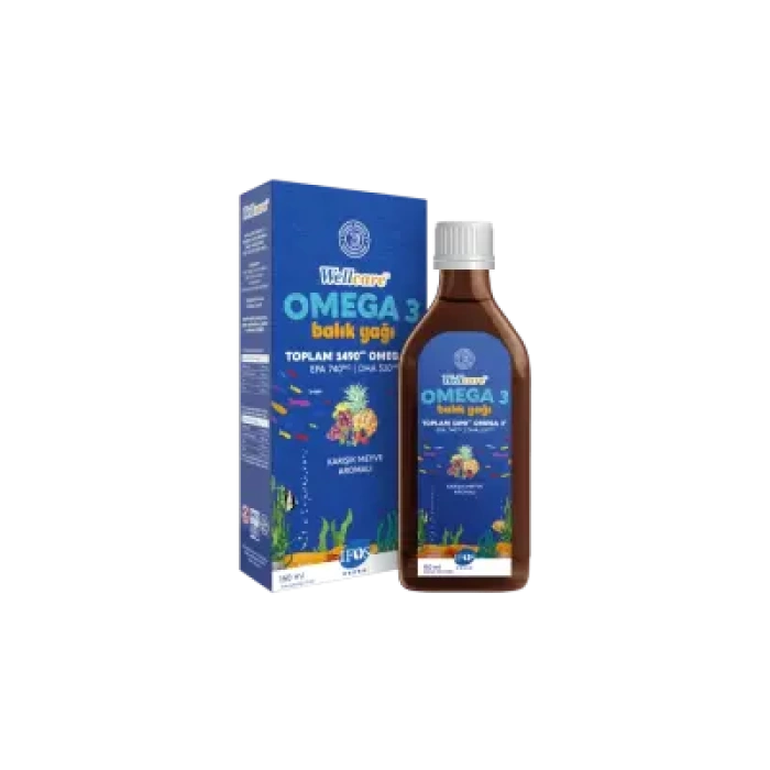 Wellcare Omega 3 Karışık Meyve Aromalı Balık Yağı 150 ml