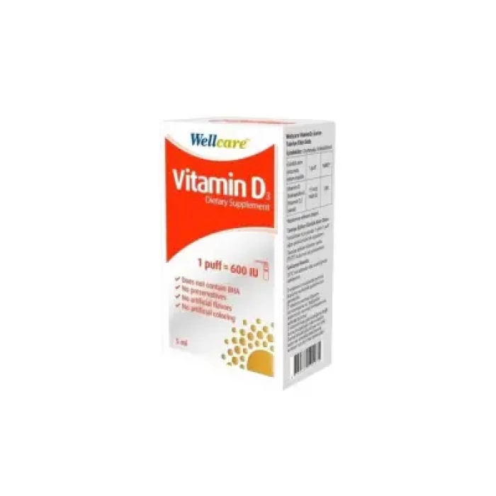 Wellcare Vitamin D3 600 IU 5ml