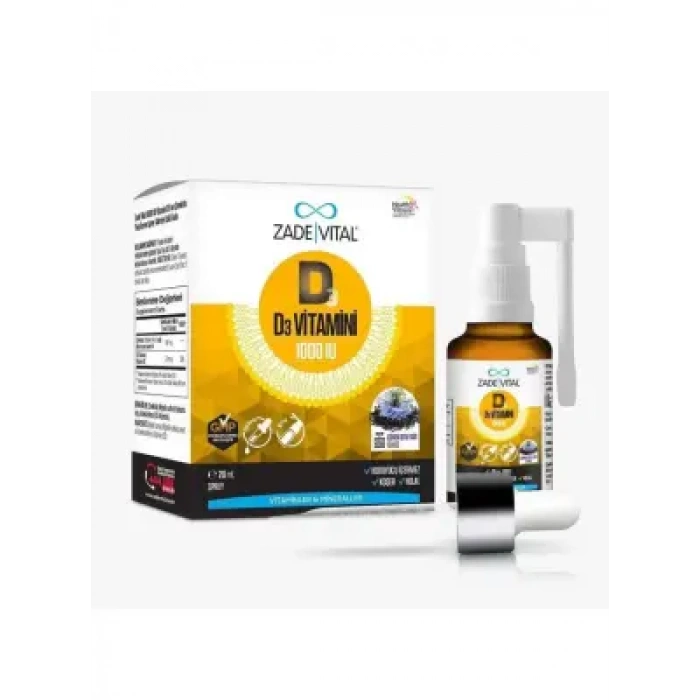 Zade Vital D3 1000IU Sprey 20 ml