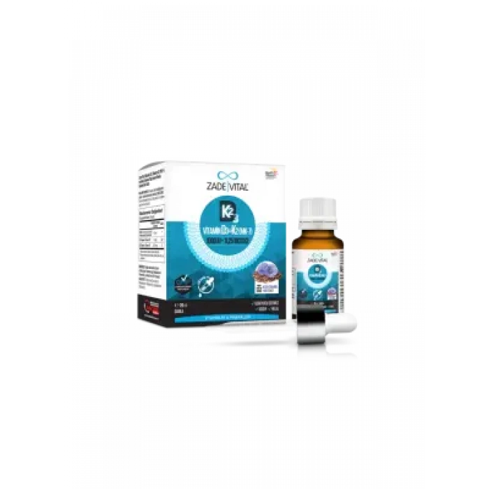 Zade Vital D3K2+Keten Tohumu Yağı Damla 20 ml