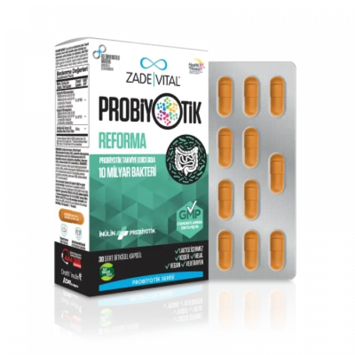 Zade Vital Probiotics Reforma 30 Kapsül