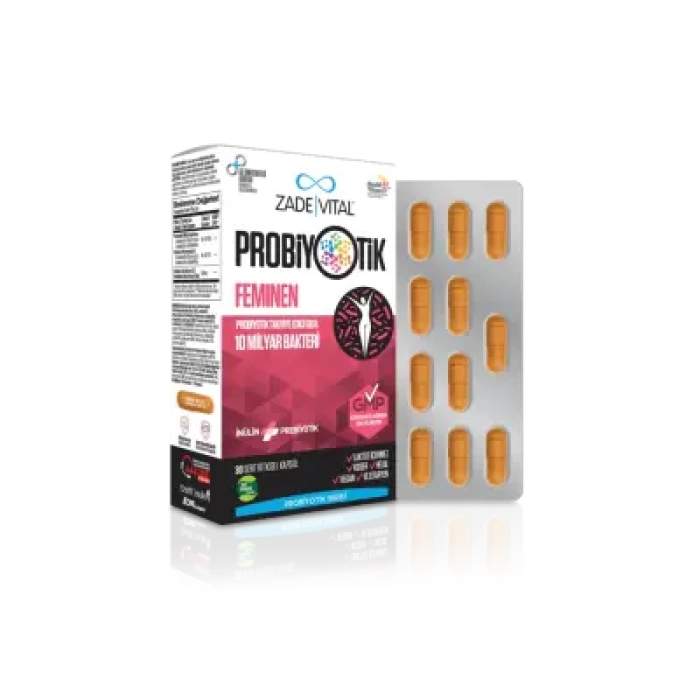 Zade Vital Probiyotik Feminen 30 Kapsül