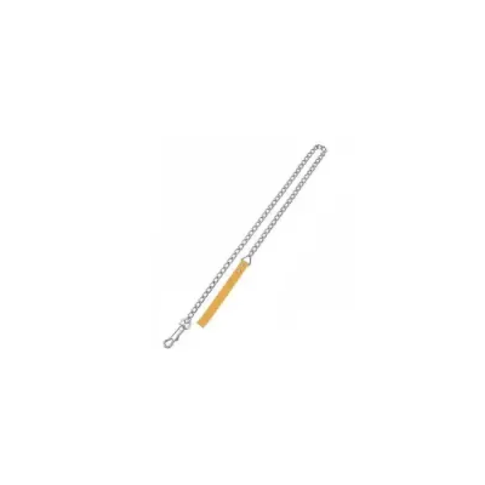 Zampa Yumuşak Dokulu Sarı Köpek Gezdirme Zinciri 3 mm x 120 cm