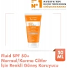 Avene Fluide SPF 50+ Normal/ Karma Ciltler için Renkli Güneş Koruyucu 50 ml
