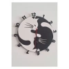 Ebruli Sanat Tasarım Özel Tasarım Yin Yang Tasarım Duvar Saati