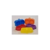 Renkli Kare Mama Kabı Çiftli Plastik Küçük