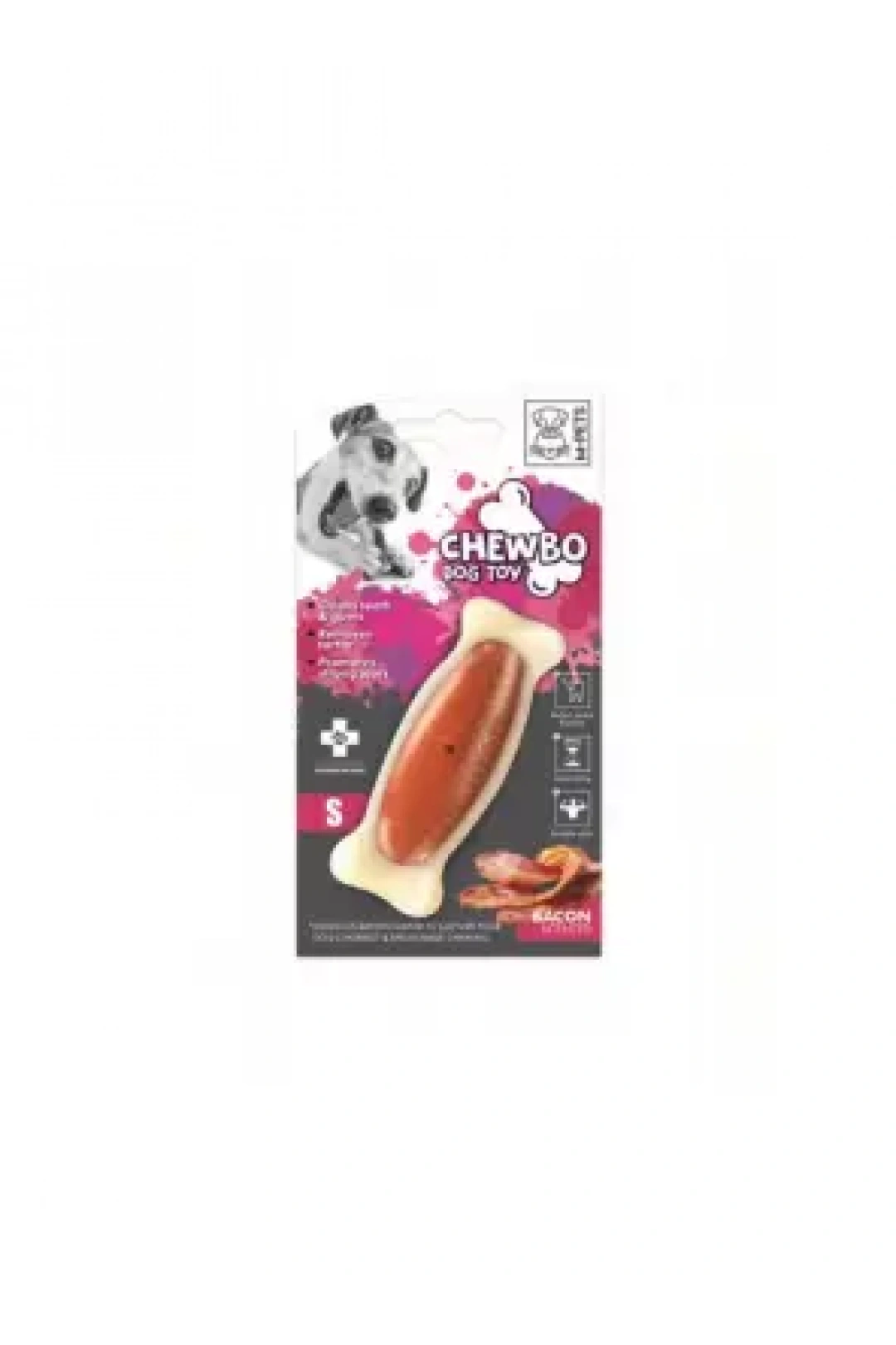 10632610 M-Pets Chewbo Bone Dental Et Aromalı Köpek Oyuncağı (S)