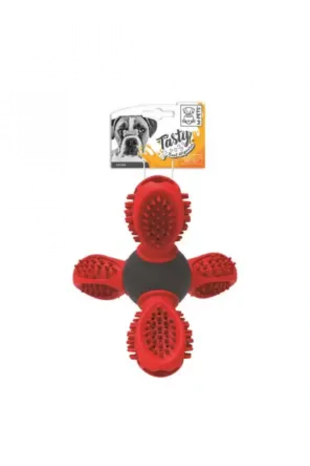 10637299 M-Pets Saturn Ödül Hazneli Kauçuk Oyuncak Red