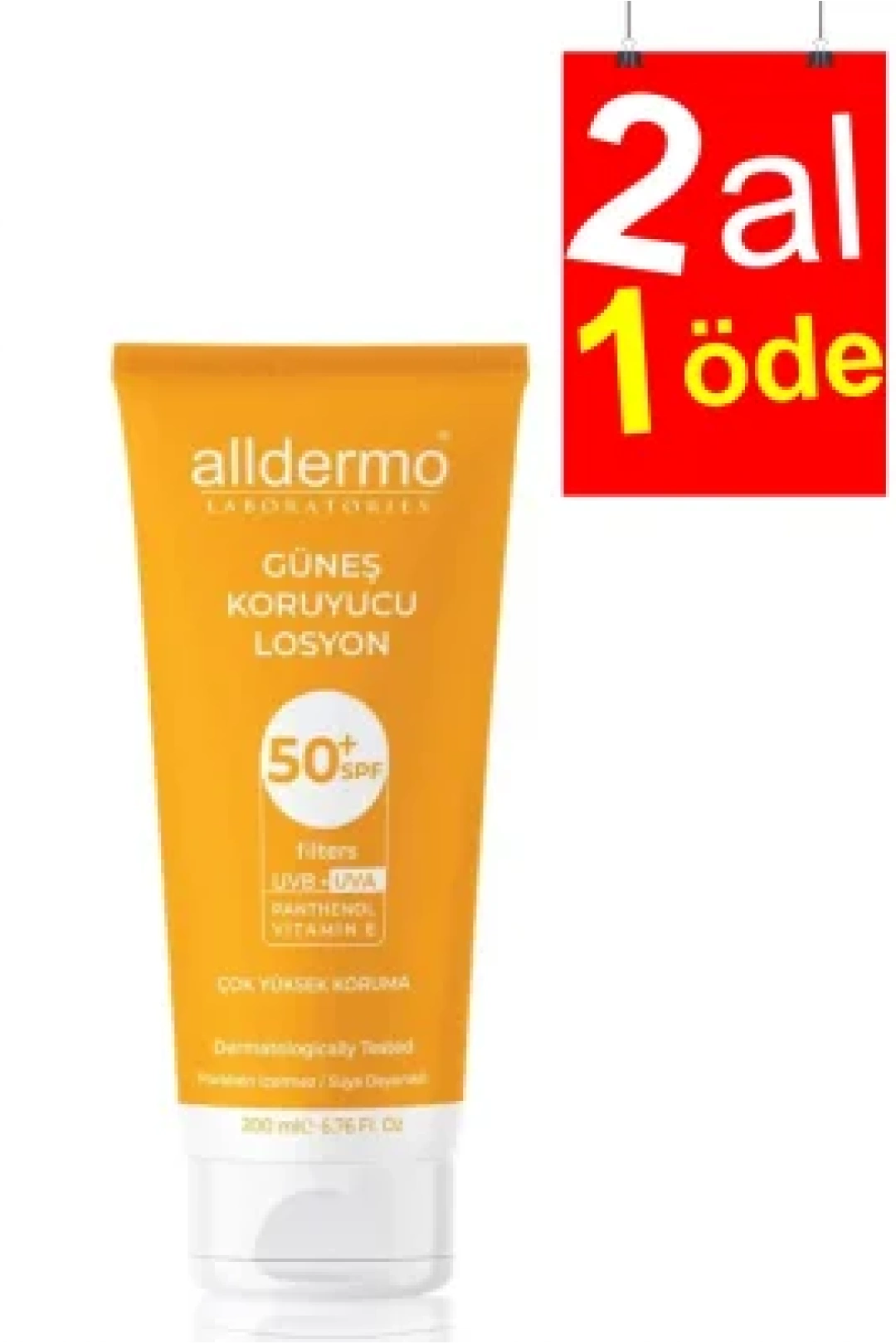 Alldermo Güneş Koruyucu Losyon SPF50 200 ml - 2AL1ÖDE