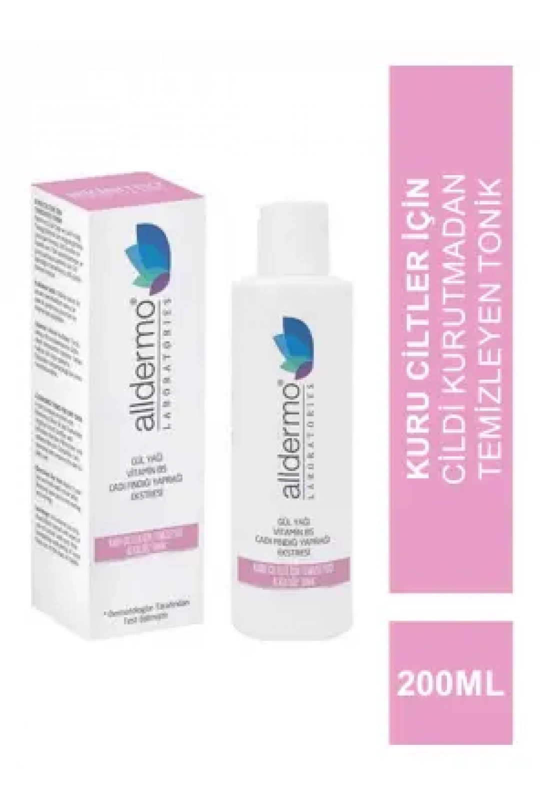 Alldermo Kuru Ciltler için Temizleyici Alkolsüz Tonik 200 ml